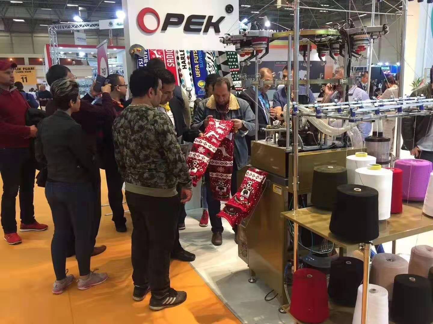 OPEK machine.Benaie machine. scarf knitting machine. hat knitting machine.  rib hat machine . collar knitting machine .Sweater knitting machine .flat  knitting machine .jersey machine. cap knitting mach