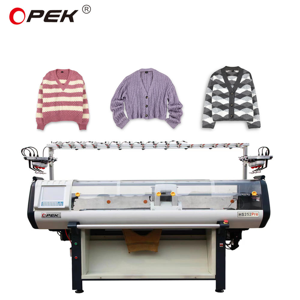 OPEK machine.Benaie machine. scarf knitting machine. hat knitting